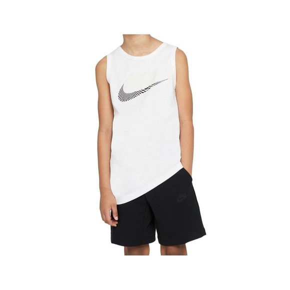 Nike NEW Youth Size Large White/Black Festival Futura Tank Top - Picture 2 of 9